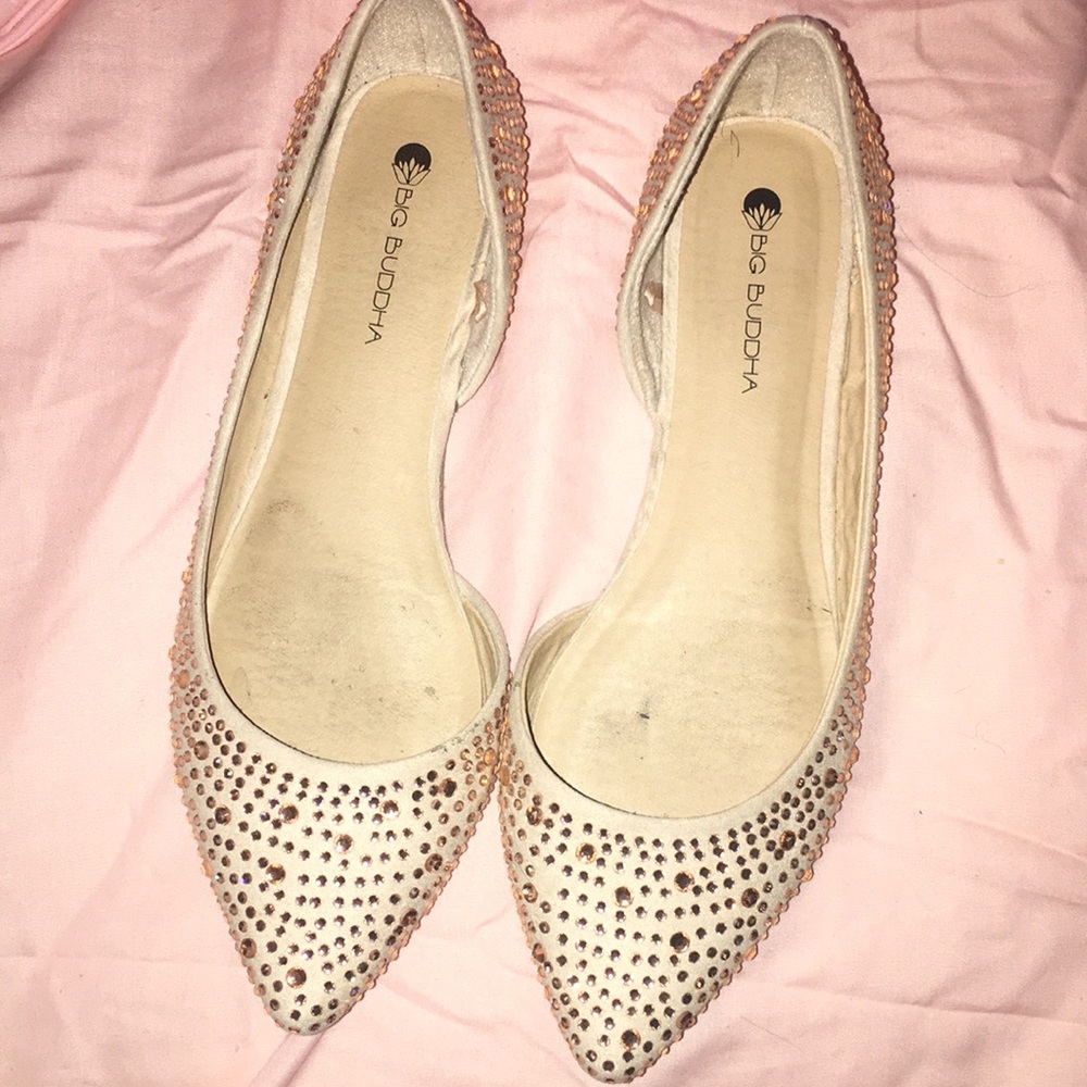 Pink Bling Ballet Flats